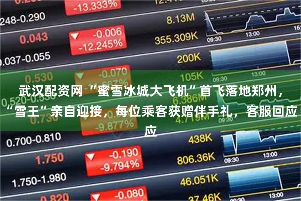 武汉配资网 “蜜雪冰城大飞机”首飞落地郑州，“雪王”亲自迎接，每位乘客获赠伴手礼，客服回应